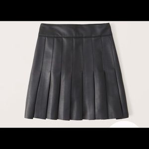 Abercrombie vegan leather skirt